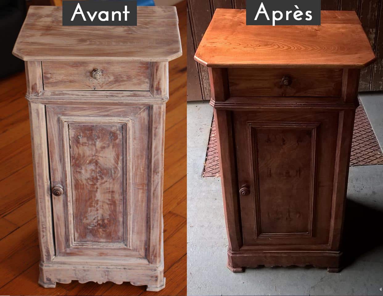 restauration de meuble avant apres